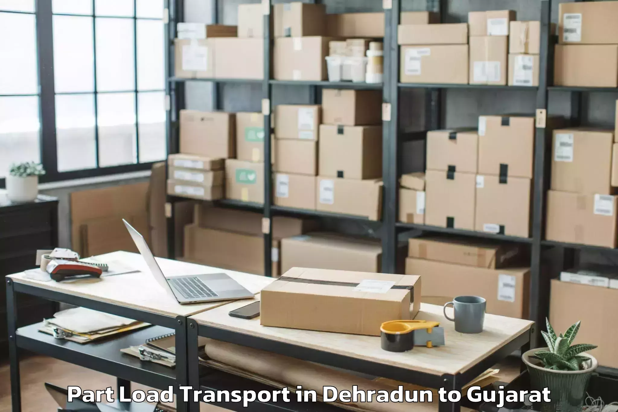 Book Your Dehradun to Idar Part Load Transport Today